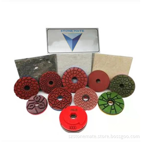 4-inch Snail-Lock Polishing Wheel for Granite